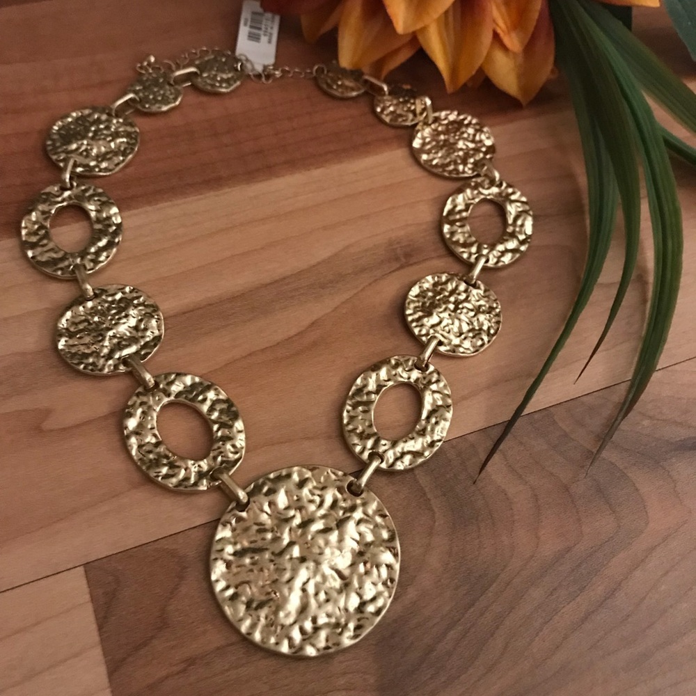 Gorgeous gold medallion necklace NWT